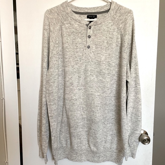 Porter+Ash Soft 1/4 Button Crewneck Sweater - Size L - Picture 2 of 13